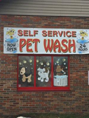 Self Serve Pet Wash  $5.00 gives you 8 minutes Shampoo, Conditioner, Blow dryer included