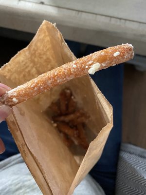 Funnel cake fries is delicious