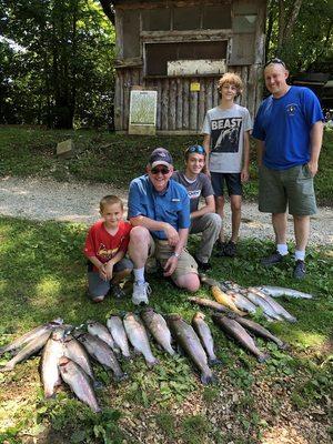 Nearly 77 pounds of the best trout ever!