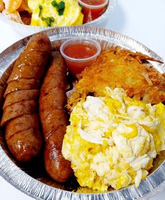 Chicken sausage hash brown Bowl