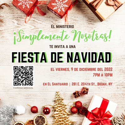 Fiesta de Navidad para las damas solamente.