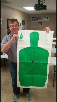 Students enjoy taking our License to Carry class in an indoor range. Visit our website for class details.