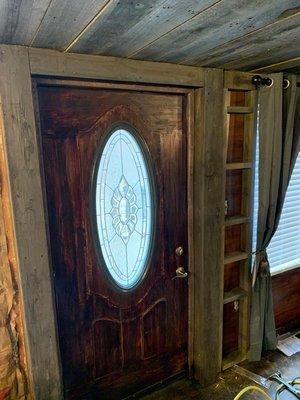 Solid wood door built by Brad MCALEXANDER