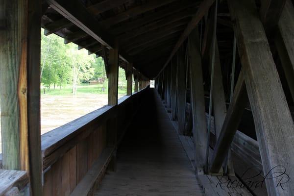 Covered walkway added during 1992 renovations