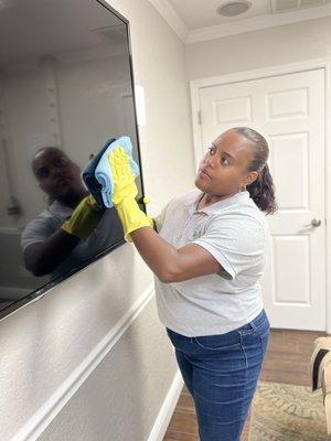 Friendly staff dedicated to keeping your place clean.