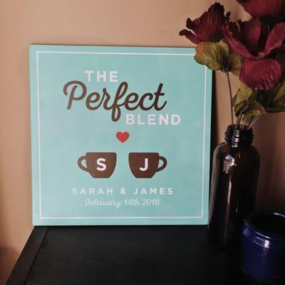 12x12 The Perfect Blend Wood Print