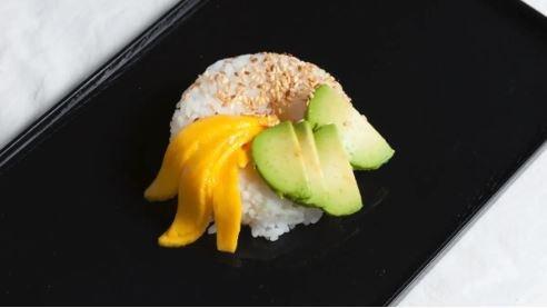 Veggie Yellow Sushi Donut