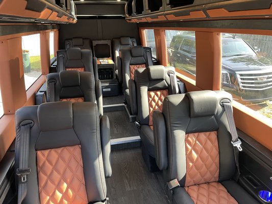 Luxe VIP Sprinter from Jax Black Car Transportation. Jax Black Car Transportation 
 Chauffeured Transportation 
 Bus Charters