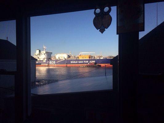 From the gallery window, Portsmouth, NH. On the Piscataqua River.