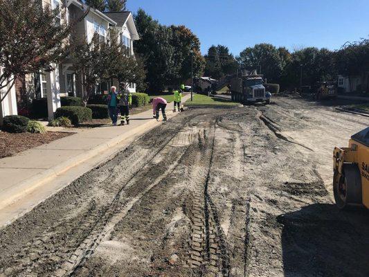 RAM crew member being a gentleman at a townhome project in Rock Hill!