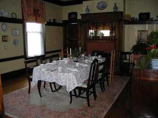 The dining room