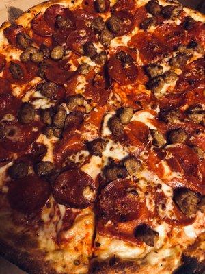 Double Pepperoni & Sausage Large Pizza