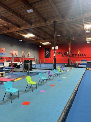 All set up for our Monday morning classes!