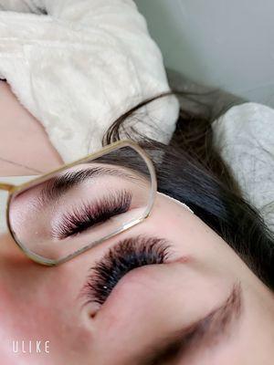 Hybrid volume lashes