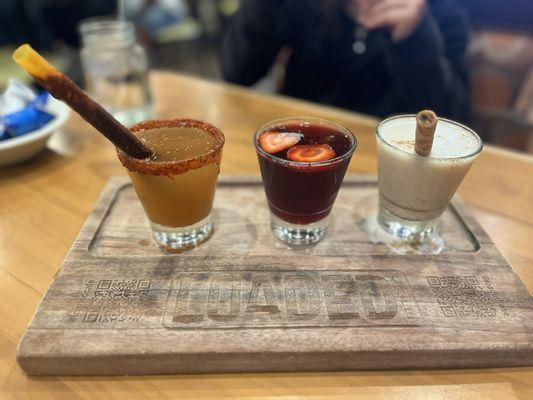 Drink Sampler- Tamarindo, Habiscus & Horchata