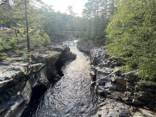 From the campground bridge