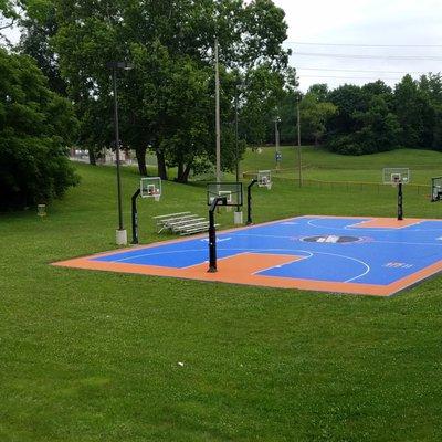 multi goal basketball court