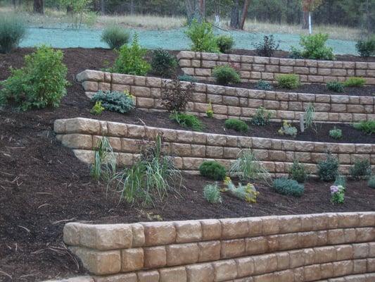 Redi-Rock Retaining wall - Structural strength and beauty.