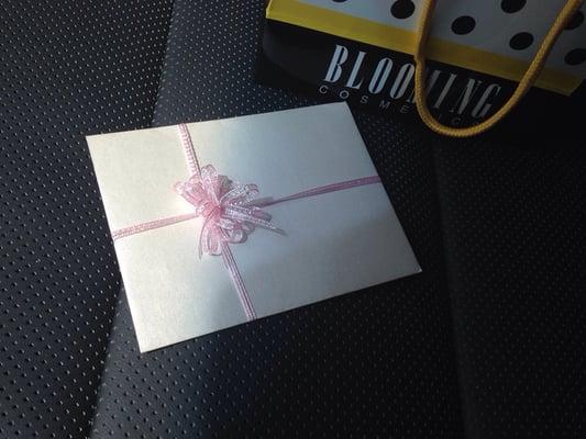 Gift card, all wrapped up