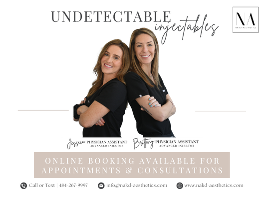 Jessica and Brittany, Certified Physician Assistant Injectors at Nakd Aesthetics in Phoenixville, PA