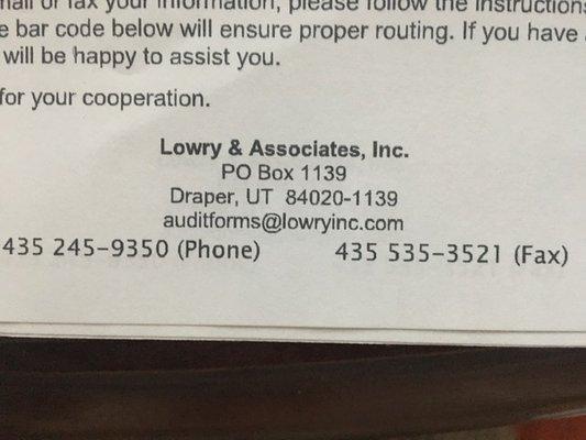 Lowry & Assoc Inc