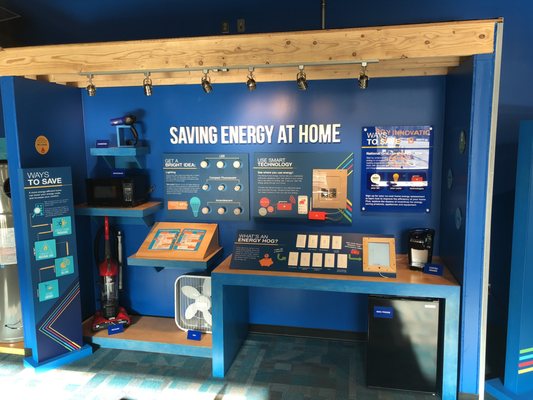 Our exhibit to help teach consumers about saving energy at home!