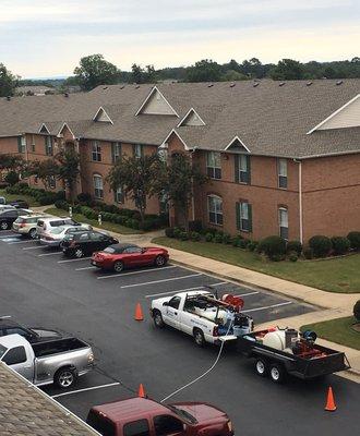 Cleaning an entire multifamily apartment complex