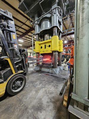 Our Lake Erie Machine in action forging metal.