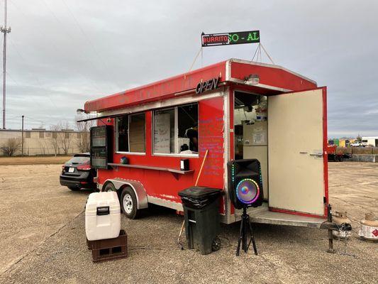 Truck at the movie set