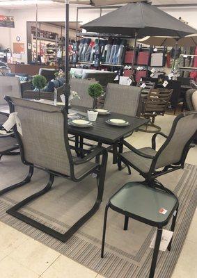 They now carry patio furniture