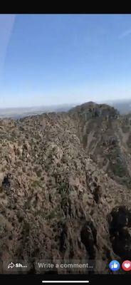 As we began to descend into the canyon, looking East!