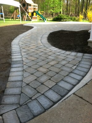 Paver Patio and walk in West Caldwell