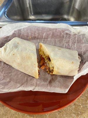 Great bacon breakfast burrito!   Can't wait to try other items on the menu.