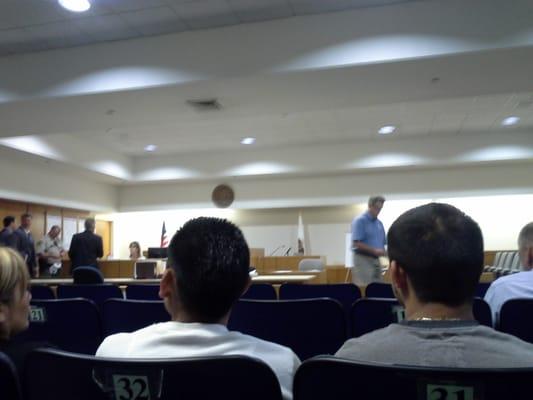 Inside of courtroom 15