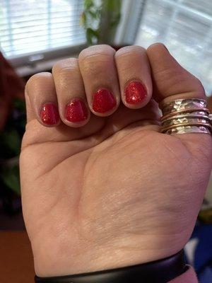 2nd visit with a red glitter