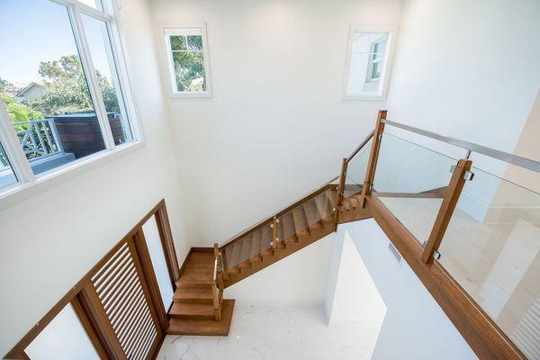 customized staircase and doorway