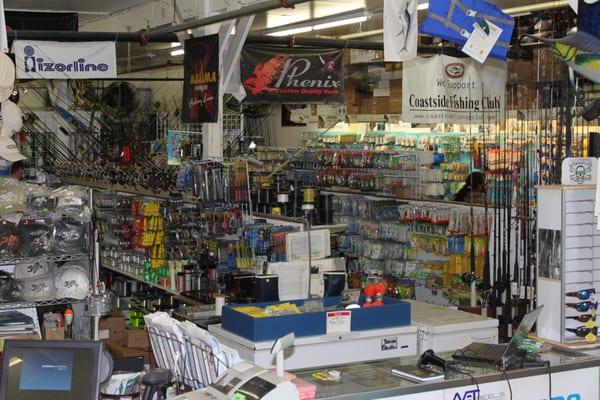 Just one corner of Bay Tackle. We most likely have what you're looking for!