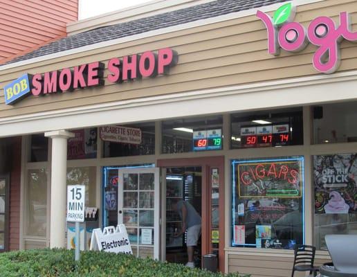 Bob Smoke Shop located in the Campus Shopping Center next to Yogurtland near Von's