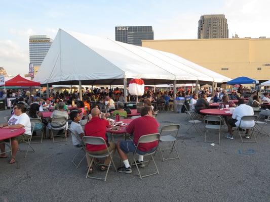 Main dining tent.