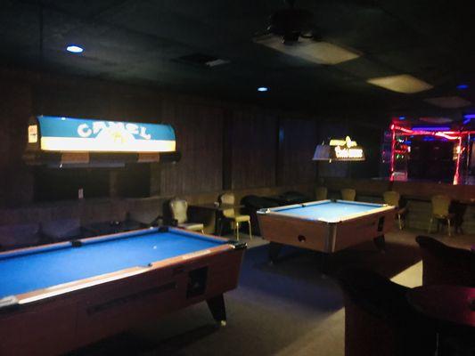 Our pool tables are in excellent shape!