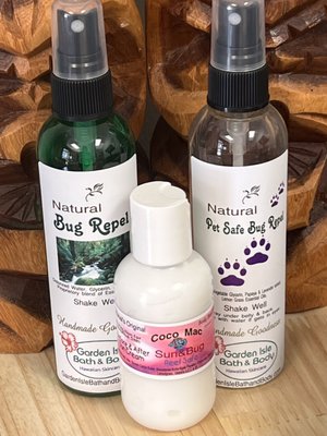 Natural Bug repel for pets and people. Natural sunscreen