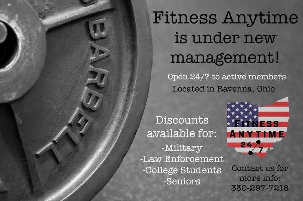 Under new management as of July 2017! Same great gym with new and exciting changes taking place!