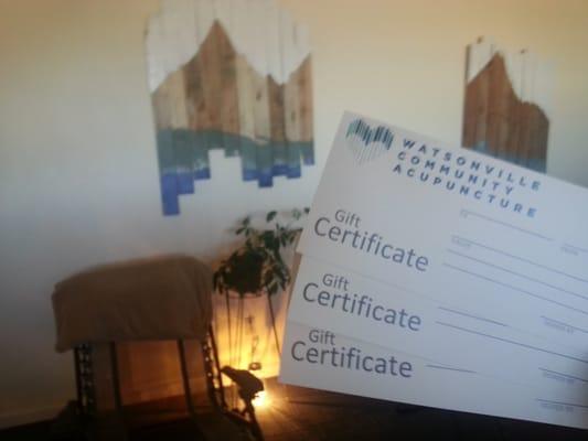 Gift Certificates are available!