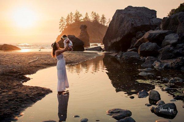 Mommy and me Outdoor Beach Photo Session