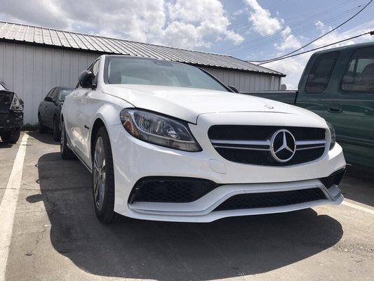 We modified This front bumper to Mercedes C63 AMG Style