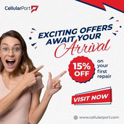 Did you hear about your favorite mobile phone repairers, CellularPort's new store in Westheimer Road? There's plenty of discounts