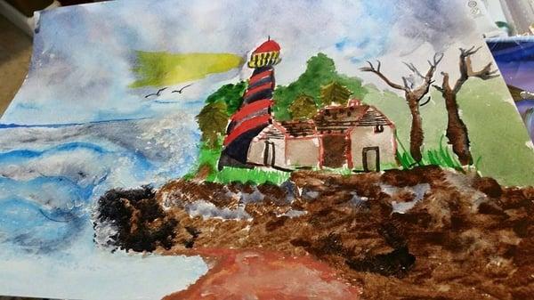 Landscape art by one of the students