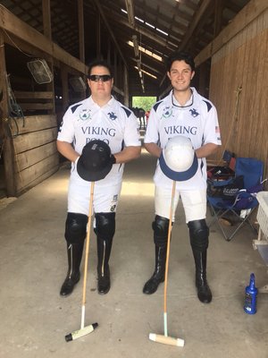 Nico and Carlos. Two of our players from Mexico ready for their first match.