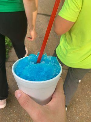 Blue raspberry snowcone