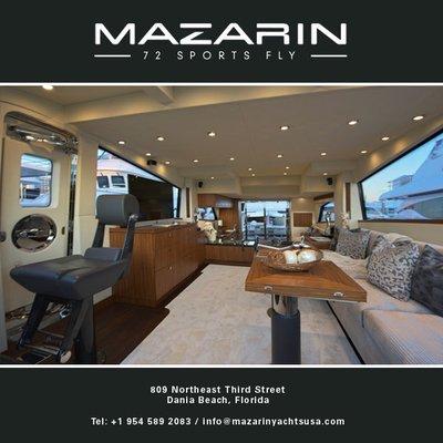 Pristine 2015 72' Mazarin Yacht for sale. Asking price $2,500,000.